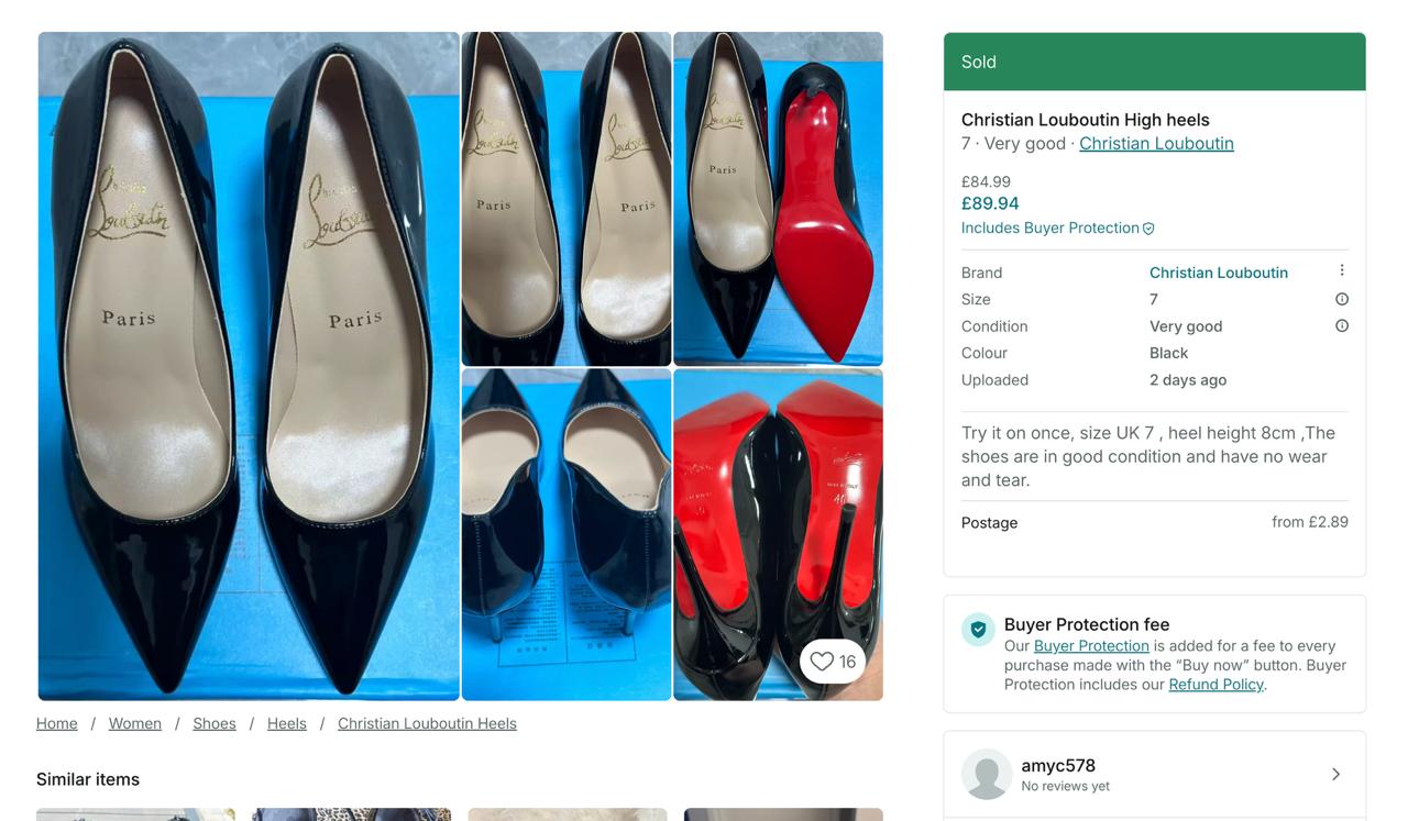 Buying Christian Louboutin on Vinted UK: The 2-Day Rule