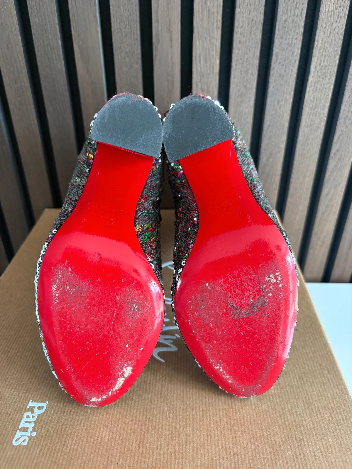 Christian Louboutin MoulaMax Multicolour (image 3) Christian Louboutin MoulaMax 100 Ankle Boots - detail view