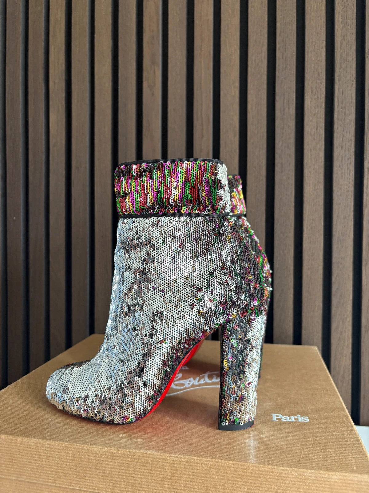 Christian Louboutin MoulaMax Multicolour (image 7) Christian Louboutin MoulaMax 100 Ankle Boots - additional view 7