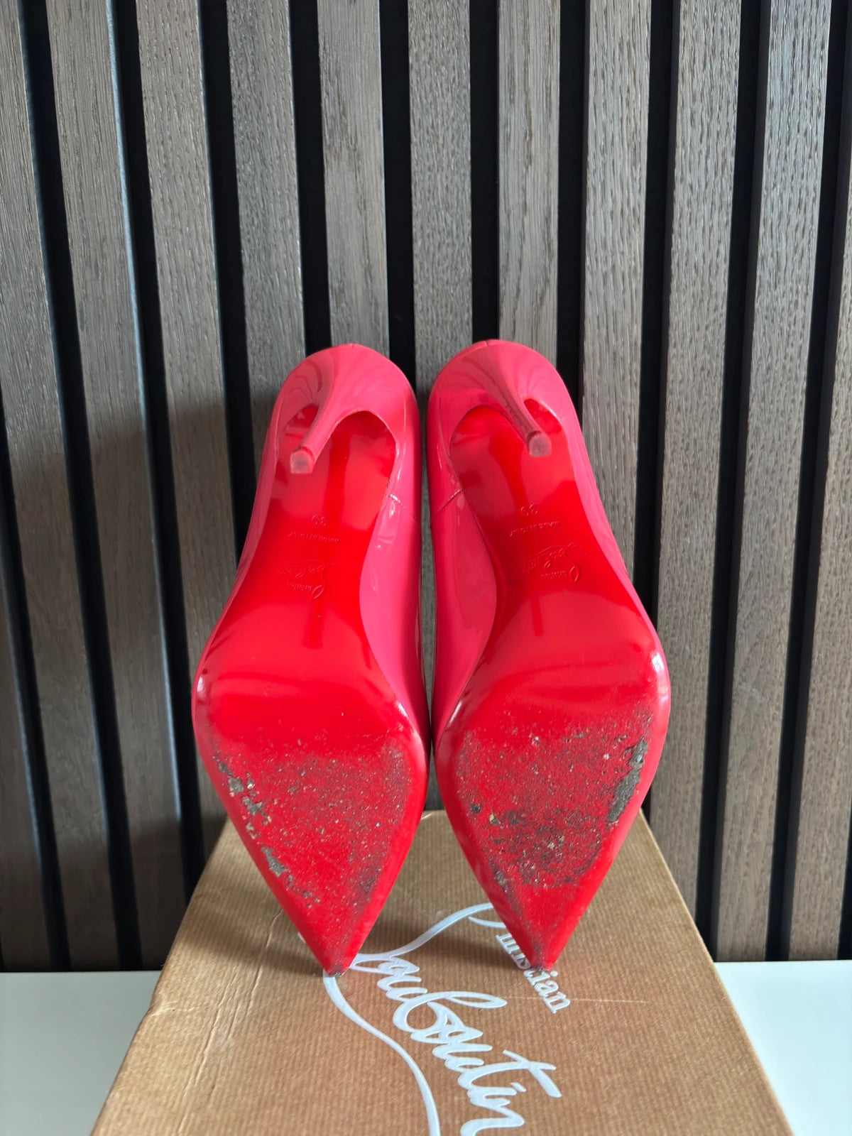 Christian Louboutin So Kate Pink (image 7) Christian Louboutin So Kate 120 Pink Patent Leather Heels - additional view 7