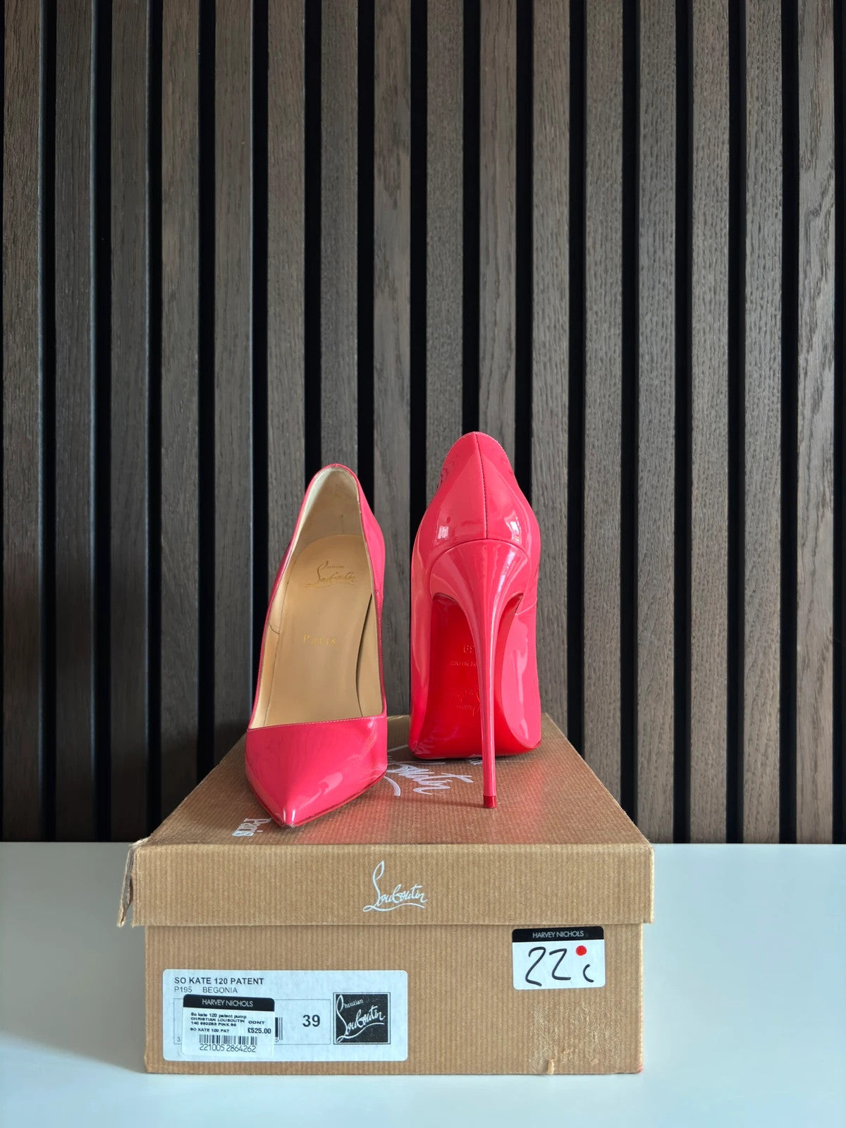 Christian Louboutin So Kate Pink (image 5) Christian Louboutin So Kate 120 Pink Patent Leather Heels - heel and construction
