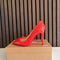 Christian Louboutin Pigalle 100 Red Patent Leather Heels