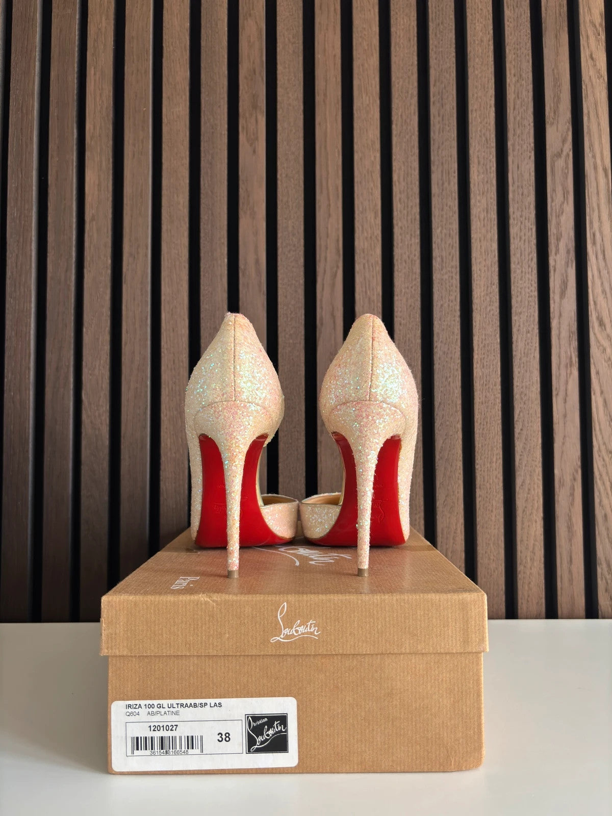 Christian Louboutin Iriza Red (image 6) Christian Louboutin Iriza 100 Red Patent Leather Heels - additional view 6