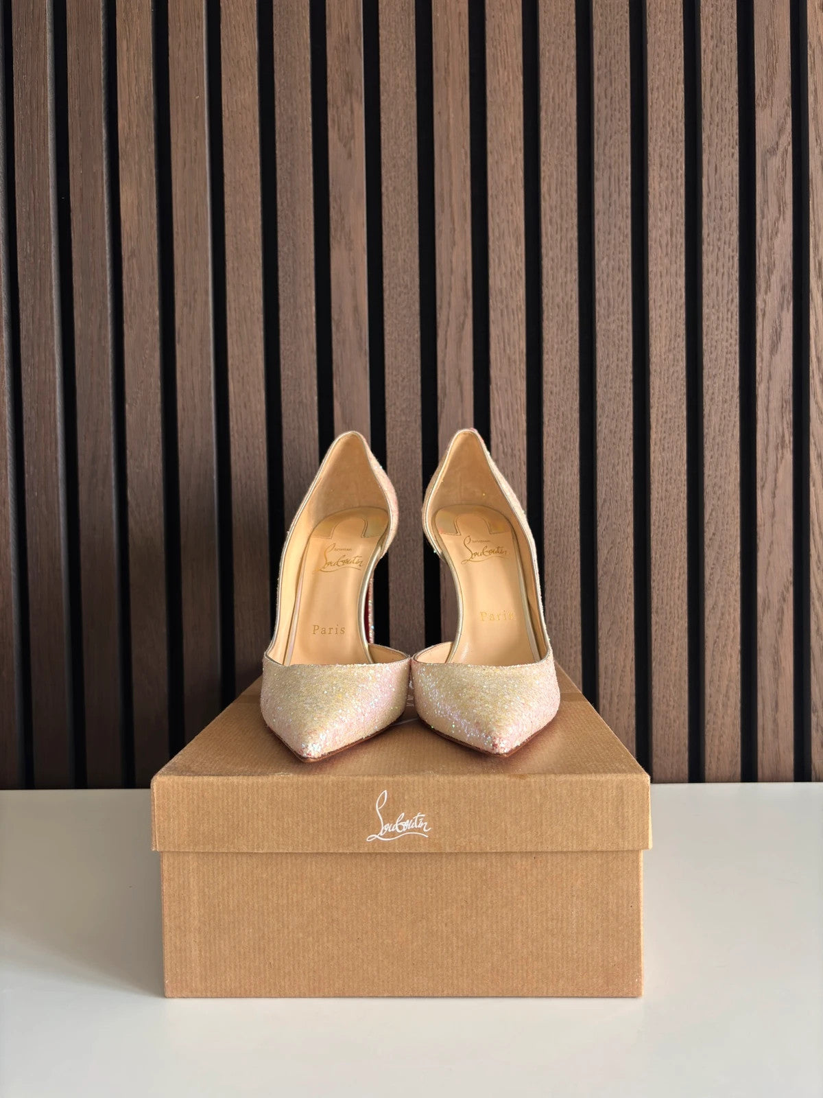 Christian Louboutin Iriza Red (image 5) Christian Louboutin Iriza 100 Red Patent Leather Heels - heel and construction