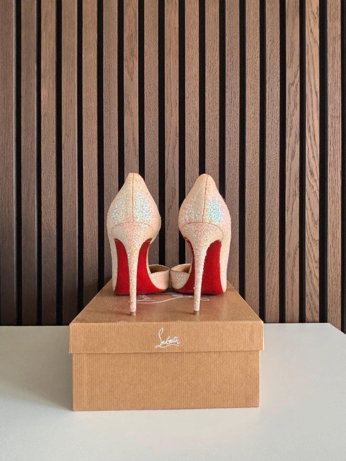 Christian Louboutin Iriza Red (image 4) Christian Louboutin Iriza 100 Red Patent Leather Heels - red sole detail