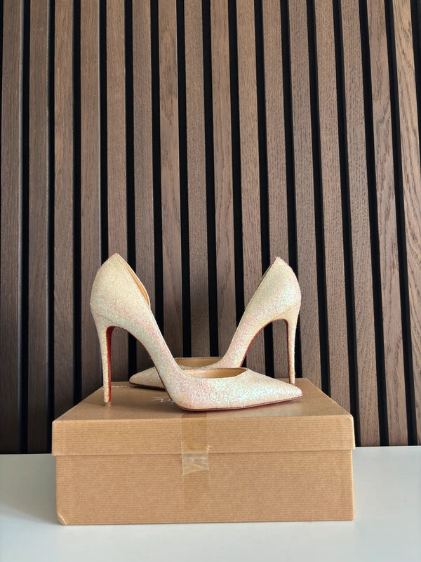 Christian Louboutin Iriza 100 Red Patent Leather Heels