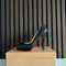 Christian Louboutin Very Prive 120 Black Patent Leather Heels