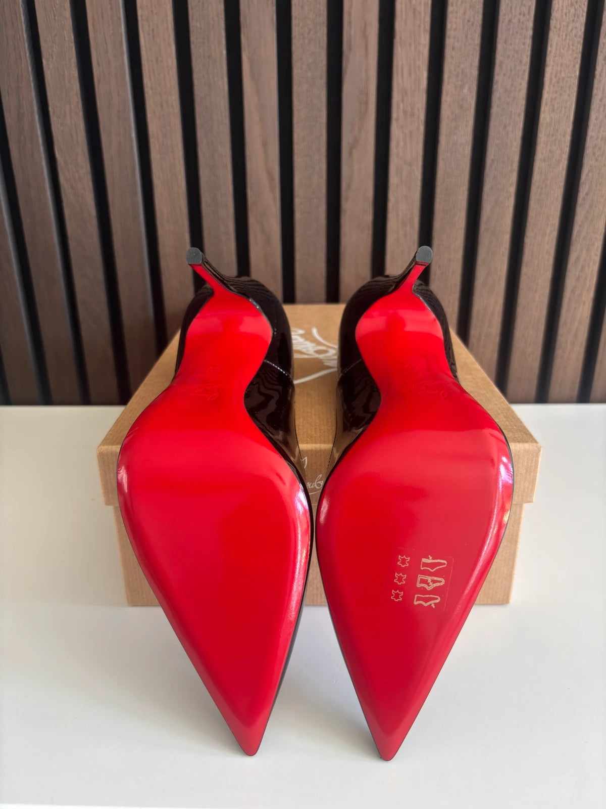 Christian Louboutin So Kate Black (image 6) Christian Louboutin So Kate 120 Black Patent Leather Heels - additional view 6