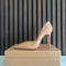 Christian Louboutin Iriza 100 Nude Patent Leather Heels