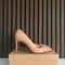 Christian Louboutin Pigalle 100 Nude Patent Leather Heels