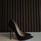 Jimmy Choo Anouk 100 Black Suede Heels