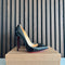 Christian Louboutin Pigalle 100 Black Patent Leather Heels