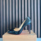 Christian Louboutin Pigalle 100 Black Patent Leather Heels