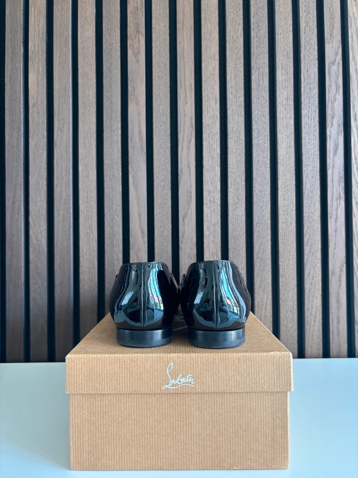Christian Louboutin Hot Chick Black (image 4) Christian Louboutin Hot Chick 100 Black Patent Leather Heels - red sole detail