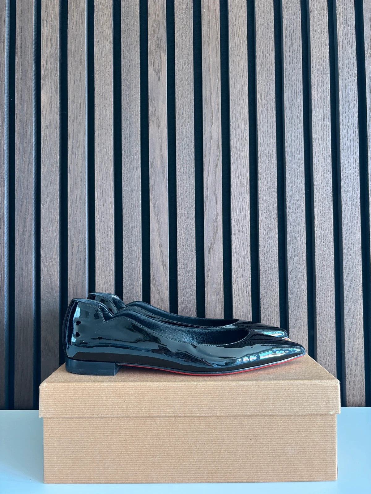 Christian Louboutin Hot Chick Black (image 5) Christian Louboutin Hot Chick 100 Black Patent Leather Heels - heel and construction