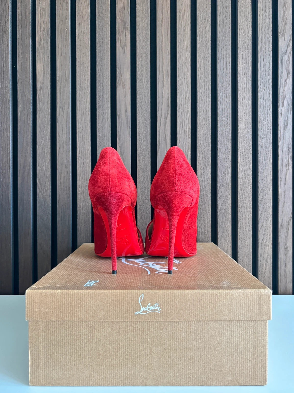 Christian Louboutin Seouver Red (image 4) Christian Louboutin Seouver 100 Red Leather Ankle Boots - red sole detail