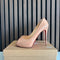 Christian Louboutin Very Prive 120 Nude Patent Leather Heels