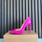 Christian Louboutin Pigalle Follies 100 Indian Rose Patent Leather Heels