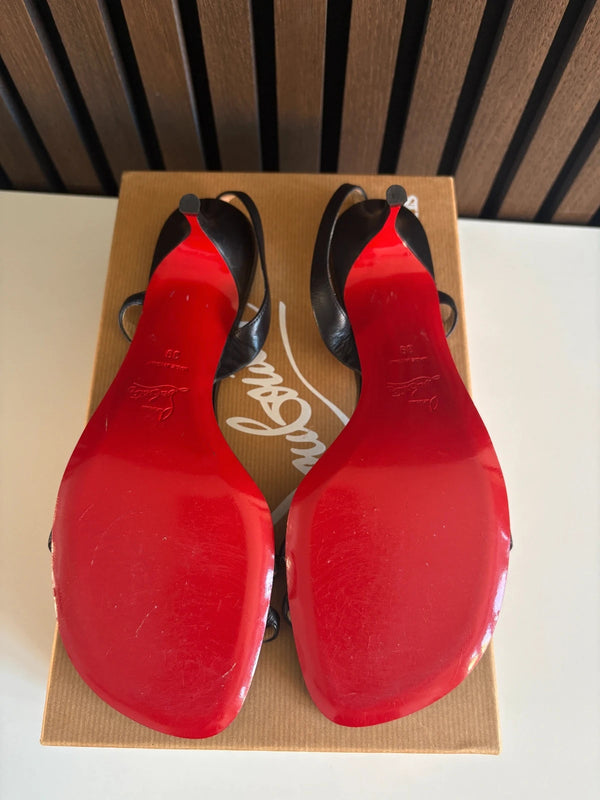 Christian Louboutin Rosa Z 55 Patent Leather Sandals - Detail