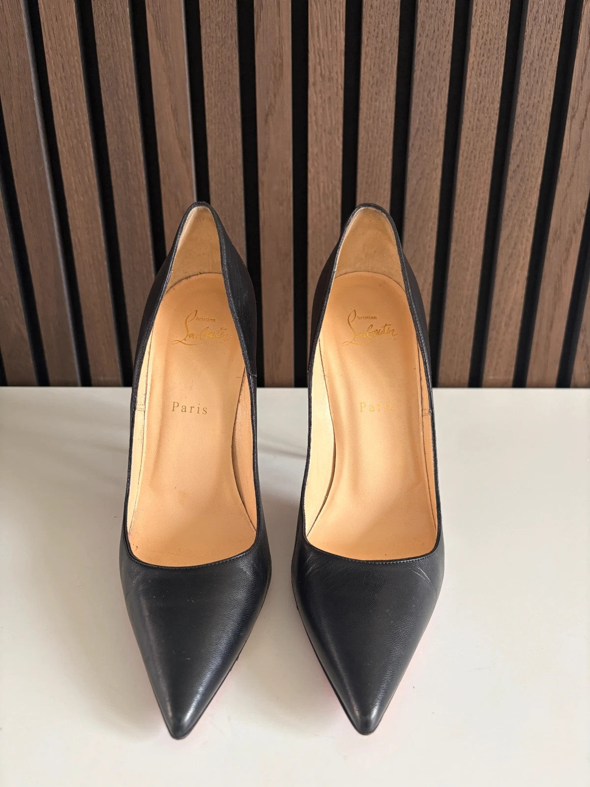 Christian Louboutin So Kate Black (image 5) Christian Louboutin So Kate 120 Leather Heels - heel and construction
