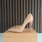 Christian Louboutin Iriza 100 Nude Leather Heels