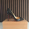 Christian Louboutin Pigalle 100 Black Patent Leather Heels
