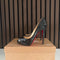 Christian Louboutin Very Prive 120 Black Patent Leather Heels