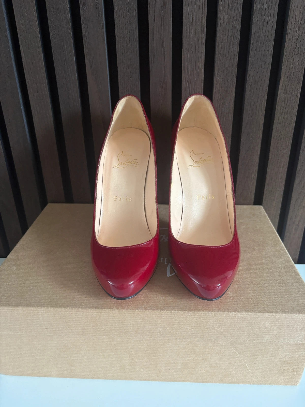 Christian Louboutin Elisa Red (image 7) Christian Louboutin Elisa 100 Red Patent Leather Pumps Heels - additional view 7