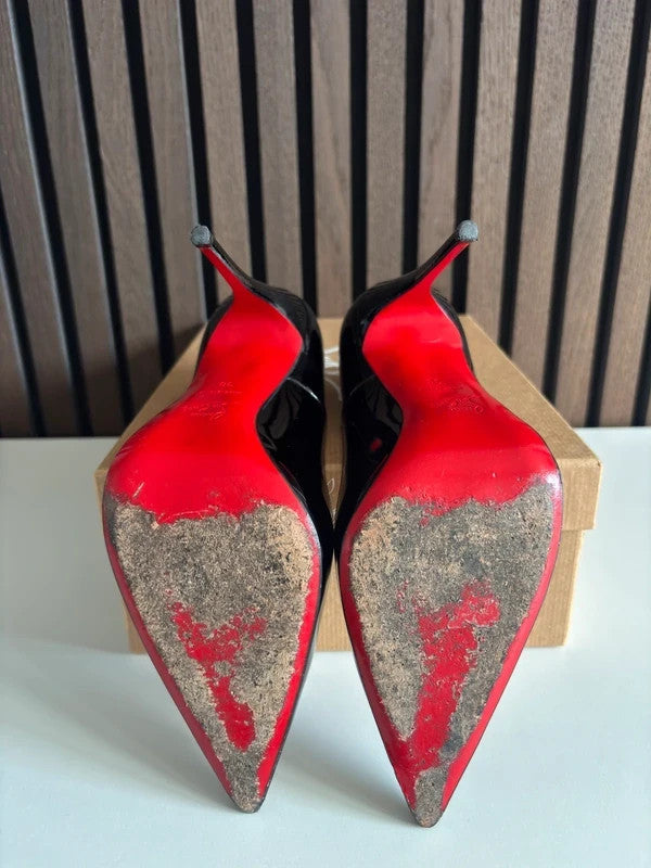 Christian Louboutin So Kate Black (image 6) Christian Louboutin So Kate Black Patent Leather Heels - additional view 6
