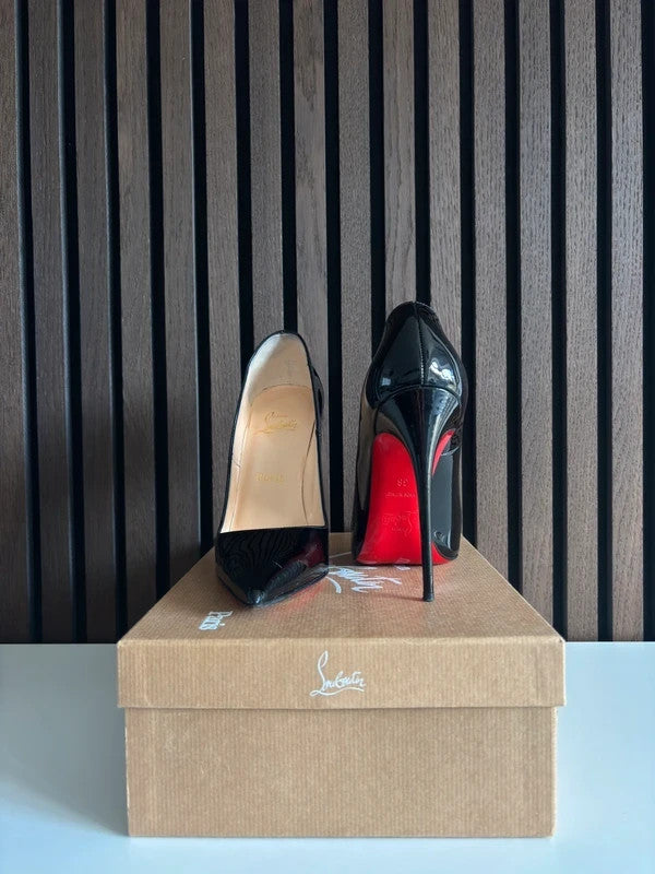 Christian Louboutin So Kate Black (image 2) Christian Louboutin So Kate Black Patent Leather Heels - alternate angle