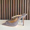Jimmy Choo Bing 65 Mules Grey Suede Heels