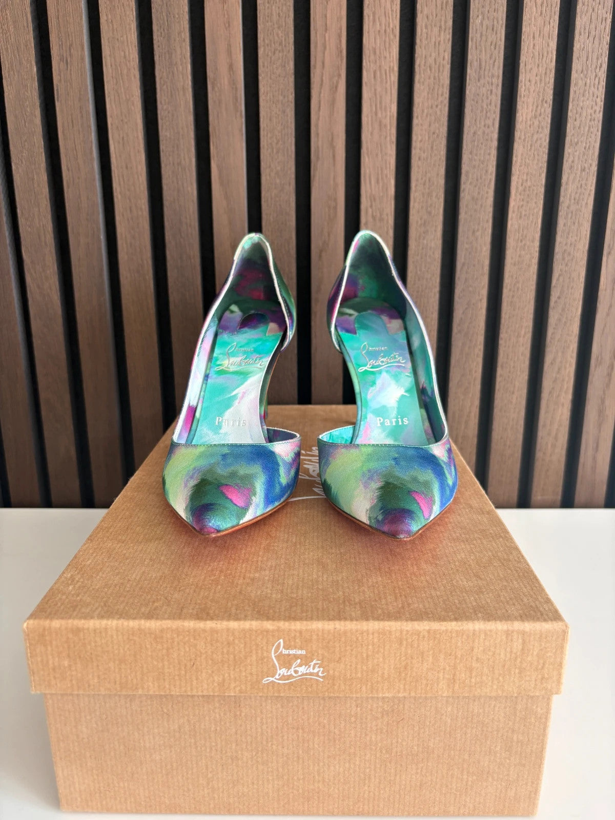 Christian Louboutin Iriza Multicolour (image 3) Christian Louboutin Iriza 85 Multi Heels - detail view