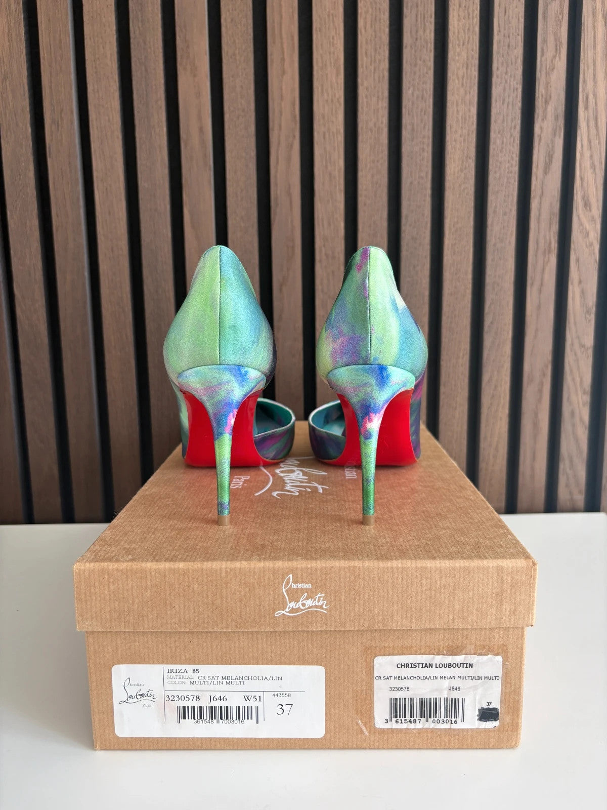 Christian Louboutin Iriza Multicolour (image 2) Christian Louboutin Iriza 85 Multi Heels - alternate angle