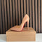 Christian Louboutin So Kate 120 Nude Patent Leather Heels