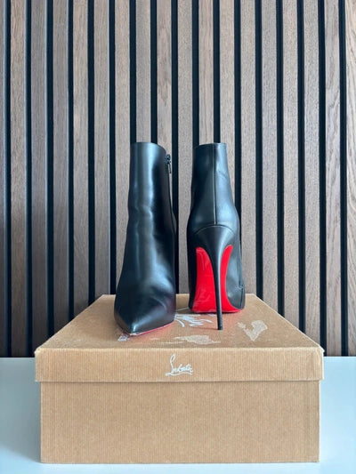 Christian Louboutin So Kate 120 Black Leather Booty