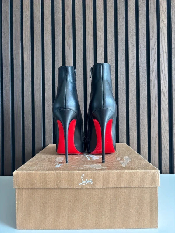 Christian Louboutin So Kate Black (image 3) Christian Louboutin So Kate 120 Black Leather Booty - detail view