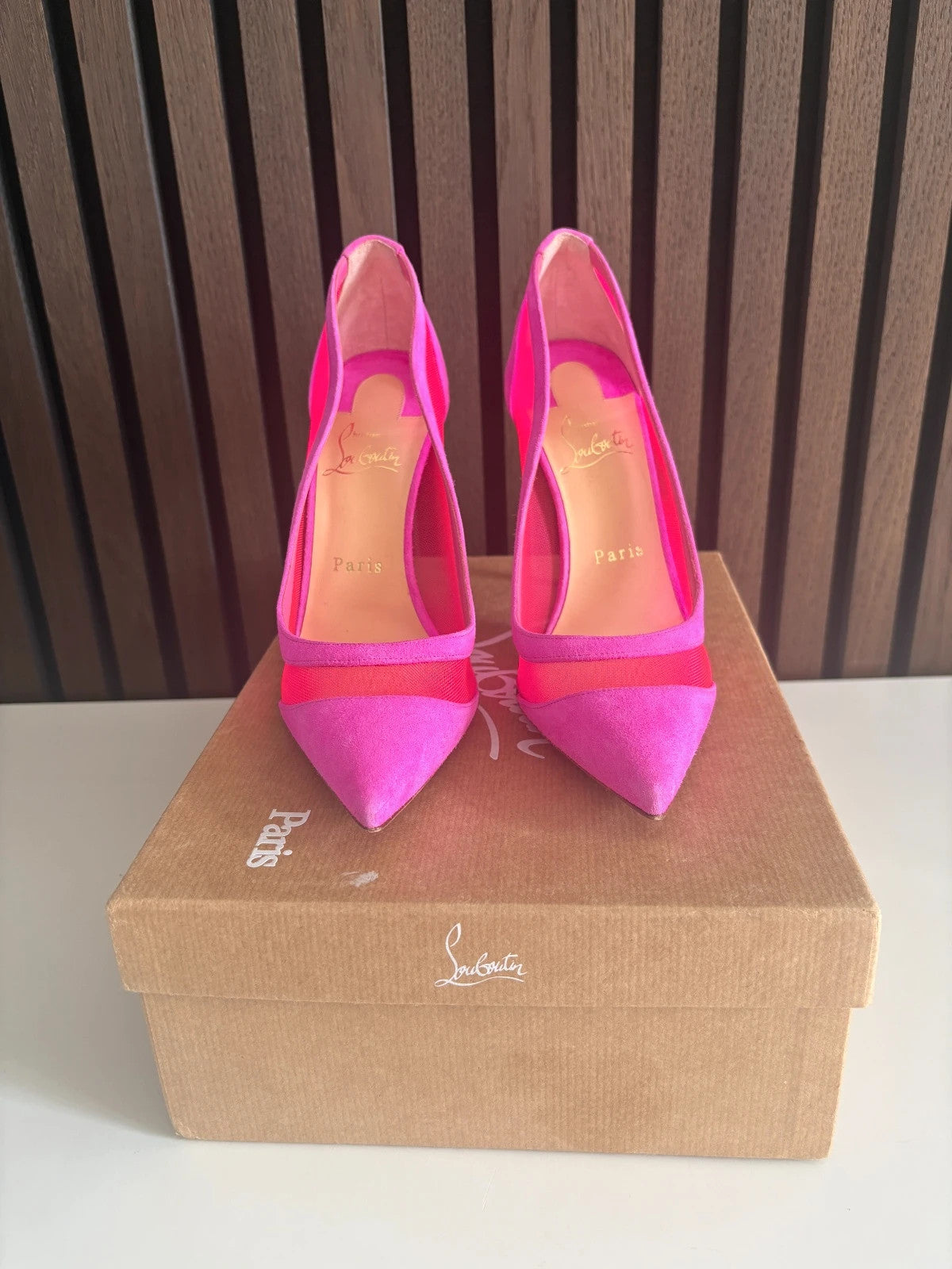 Christian Louboutin Galativi Pink (image 7) Christian Louboutin Galativi 100 Veau Velour Heels - additional view 7