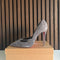 Christian Louboutin Iriza 100 Grey Suede D'orsay Heels