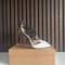 Christian Louboutin Confusa 100 White Patent Leather T-strap Heels