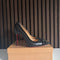 Christian Louboutin Malabar Hill 100 Black Leather Spiked Heels
