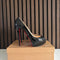 Christian Louboutin Banana 140 Black Patent Leather Prive Heels