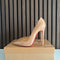 Christian Louboutin Pigalle 120 Nude Patent Leather Heels