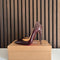Christian Louboutin So Kate 120 Burgundy Patent Leather Heels UK 3 EU 36