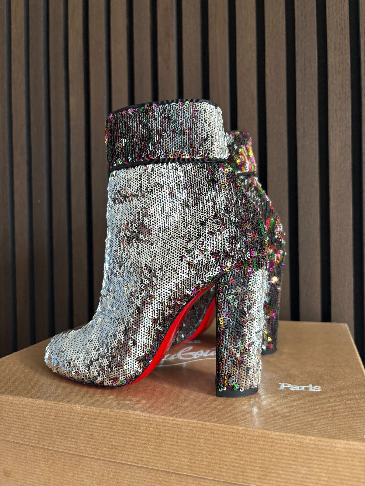 Christian Louboutin MoulaMax Multicolour (image 6) Christian Louboutin MoulaMax 100 Ankle Boots - additional view 6
