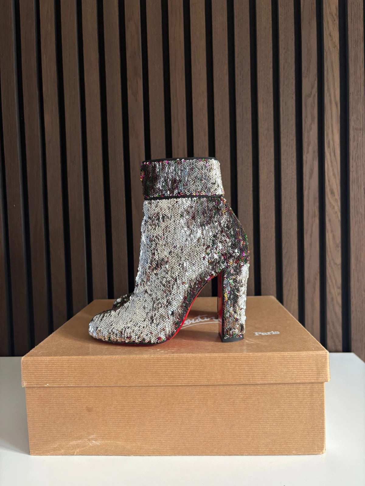 Christian Louboutin MoulaMax Multicolour Christian Louboutin MoulaMax 100 Ankle Boots - main product view