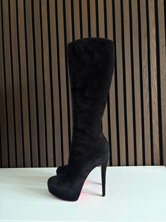Christian Louboutin Black Suede, pre-owned authenticated UK