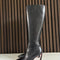 Christian Louboutin Condora Botta 85 Black Leather Knee High Boots (EU 38 / UK 5)