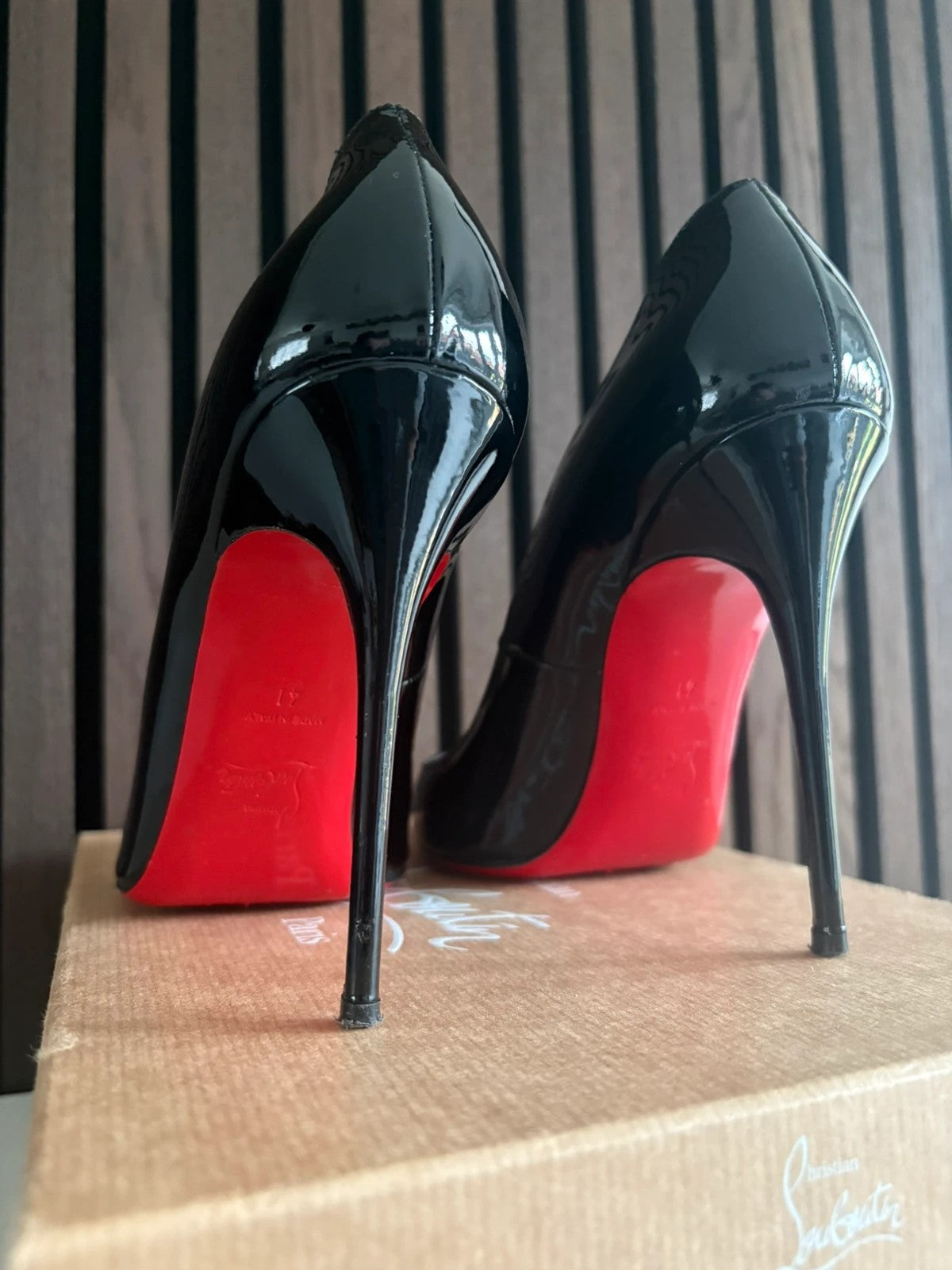 Christian Louboutin Court 100 Patent Leather Black - With Box Christian Louboutin Court 100 Patent Leather Black Heels (EU 41 / UK 8) - additional view 6