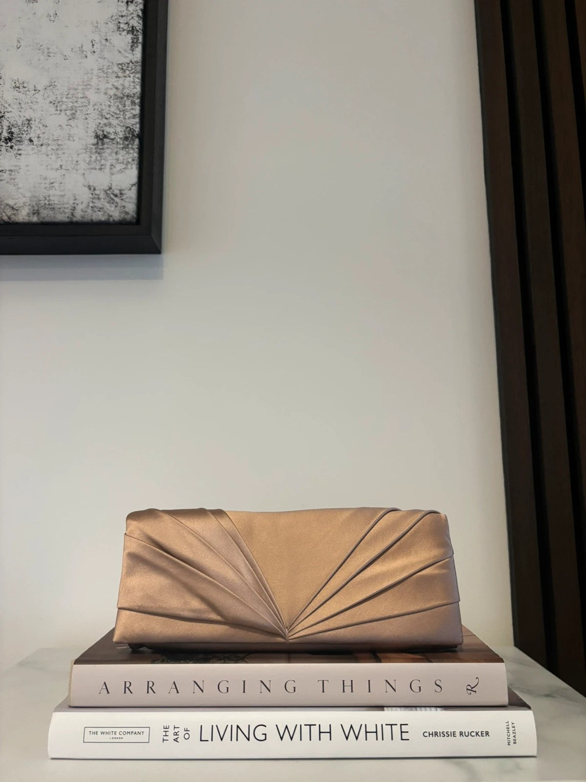 Christian Louboutin Envelope Clutch Bag 100 Leather Nude - Interior Christian Louboutin Envelope Clutch Bag 100 Leather Nude - heel and construction
