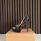 Christian Louboutin Lady Peep 150 Leather Black Heels (EU 38.5 / UK 5.5)